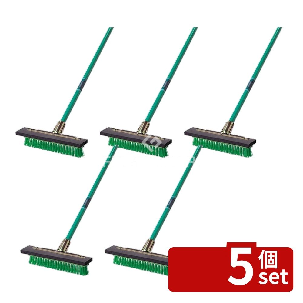 【5個セット】テラモト(TERAMOTO) ペアブラシ 33cm CL-412-033-0 [法人限定] | テラモト ペアブラシ 掃除ブラシ デッキブラシ 33cm 清掃用品 掃除道具 清掃道具 汚水取りブラシ ペアブラシ 洗浄ブラシ ワイパー付きブラシ ゴム付きブラシ 広幅ブラシ デッキブラシ