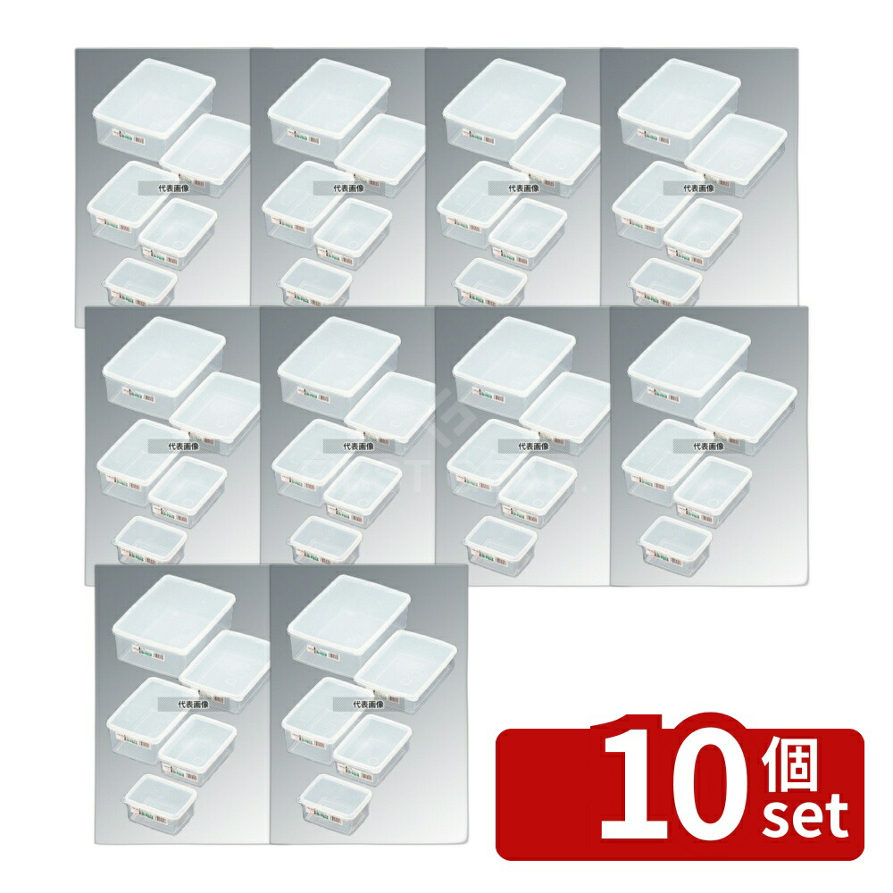【10個セット】エンテック(ENTEC) ハイパック 角型 大型タイプ S-33 6600ml S-33 334×240×H99mm 保存容器 No.0367800