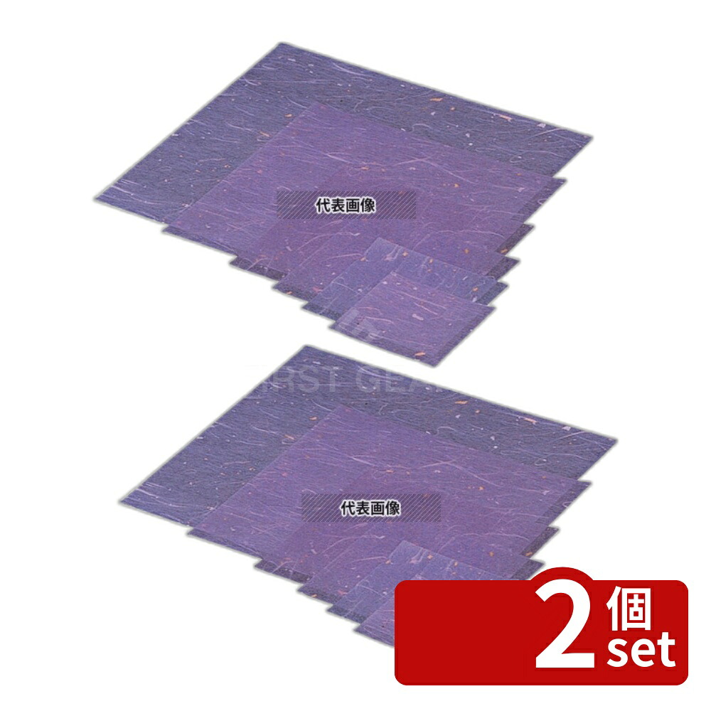 【2個セット】マイン ラミネート 金箔紙(500枚入) 紫 M30-414 M30-414 100×100mm 演出紙 No.0370800