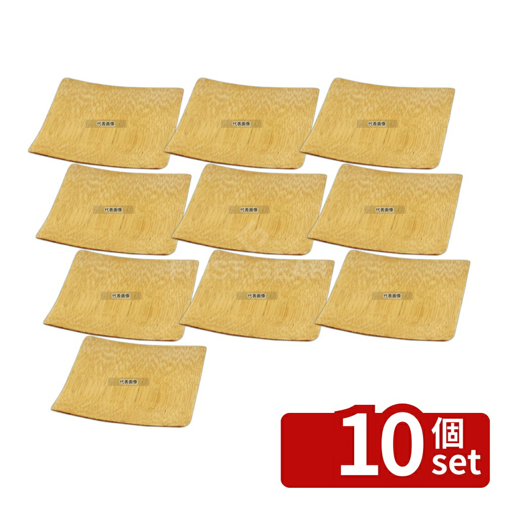 【10個セット】テーブルクラフト 使い捨て 角型プレート (48枚入) 63×63 BAMDSBAM2 60×60×H9 ビュッフェ/宴会 No.0956610