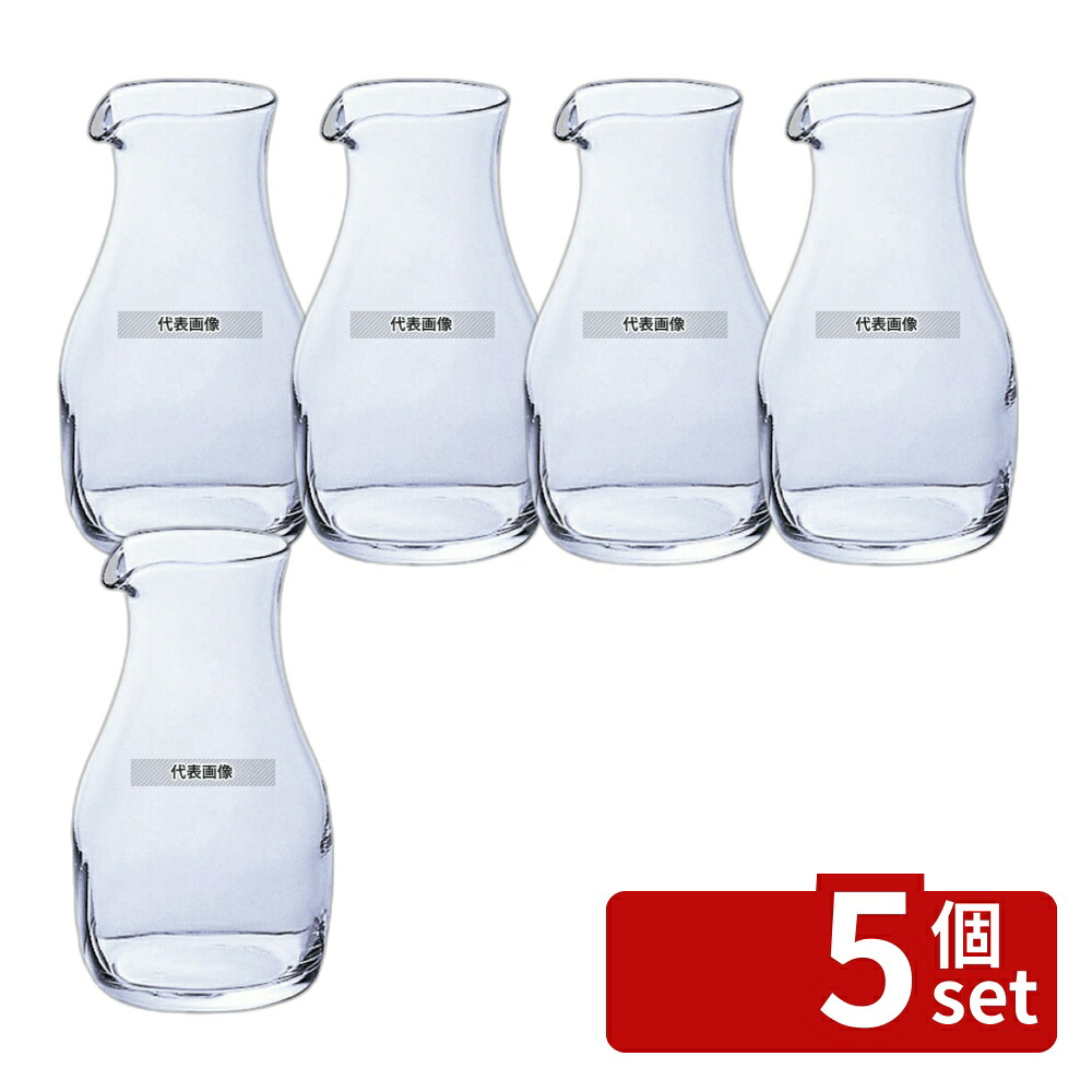 【5個セット】てびねり 冷酒カラフェ B2204 (3個入) 290cc φ50&times;H129 グラス/酒器 No.6135451｜ファーストFACTORY