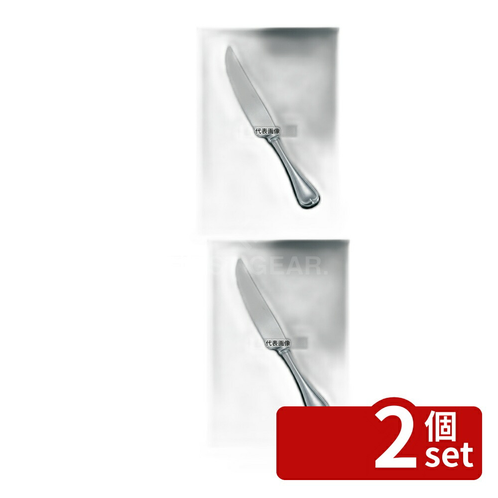 【2個セット】EBM(江部松) 18-8(ステンレス) オルフェ カービングナイフ (H･H) 277 卓上鍋/焼物用品 No.3814001