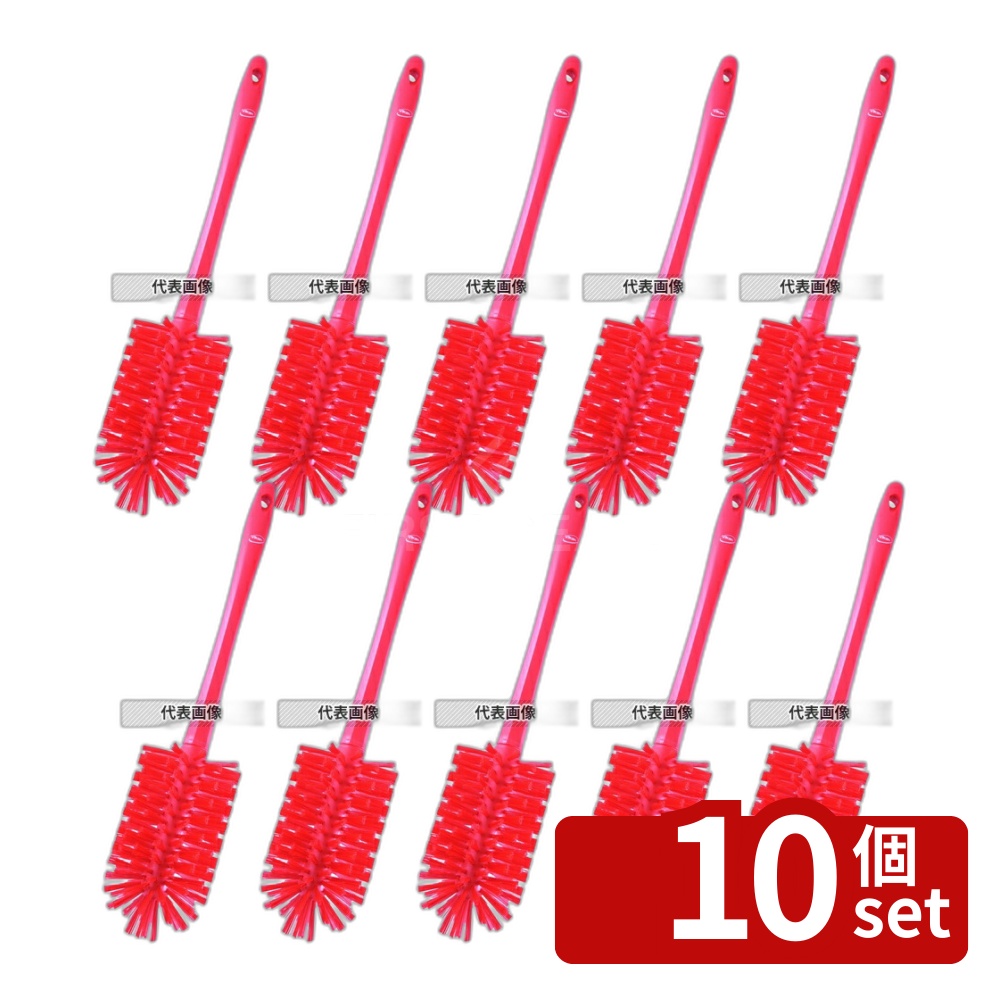 【10個セット】ヴァイカン ミートミンサーブラシ ハード 5381904 レッド 90×430/160 ブラシ No.4473931|ファーストFACTORY