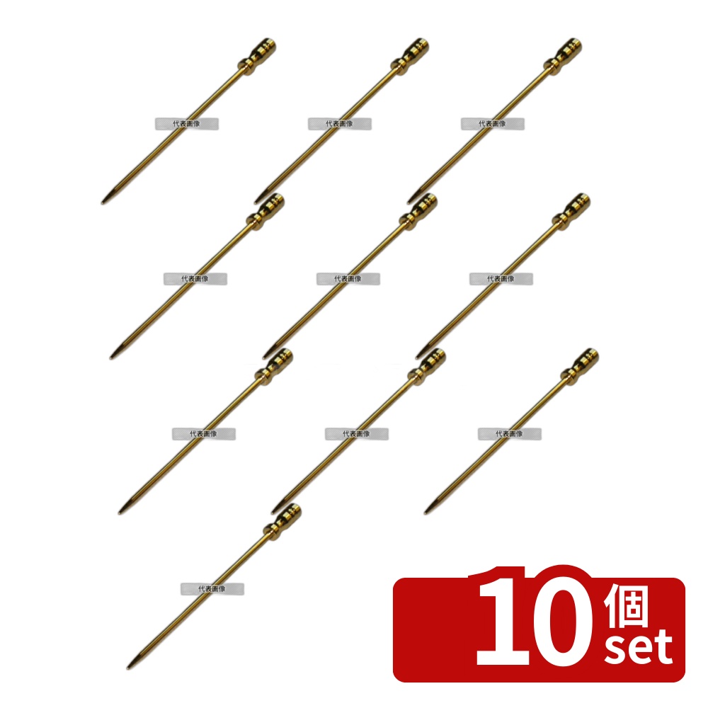 【10個セット】EBM(江部松) カクテルピック (12本入) シェイプ ゴールド 85 楊枝 No.4452001|ファーストFACTORY
