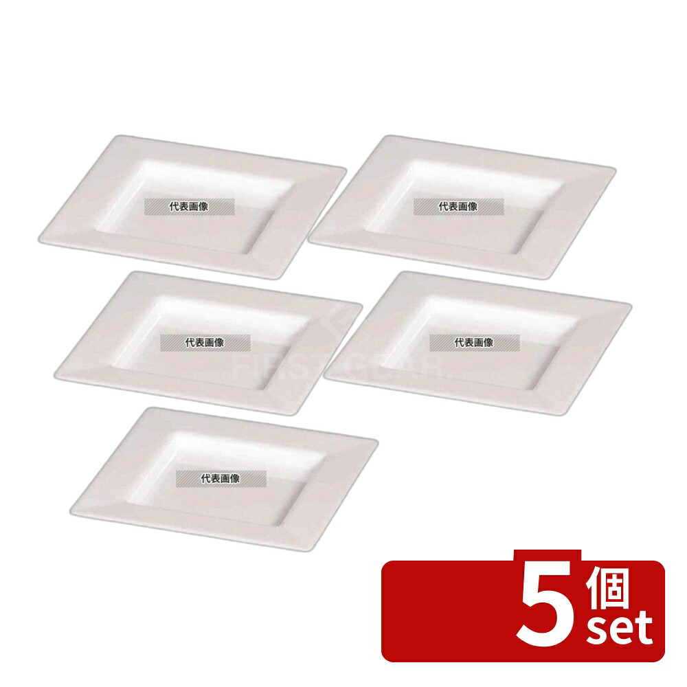 【5個セット】ソリア プレート 75×75 (25入) ホワイト PS30302 75×75×H10 皿 No.5069600