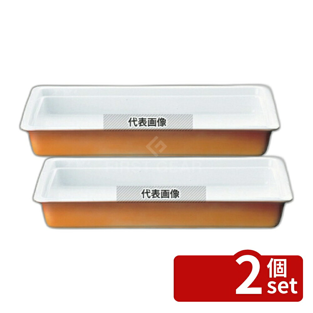【2個セット】ROYALE(ロイヤル) ガストロノームパン No.625 1/1 H70mm カラー オーブンウェア 530×325mm No.8081600