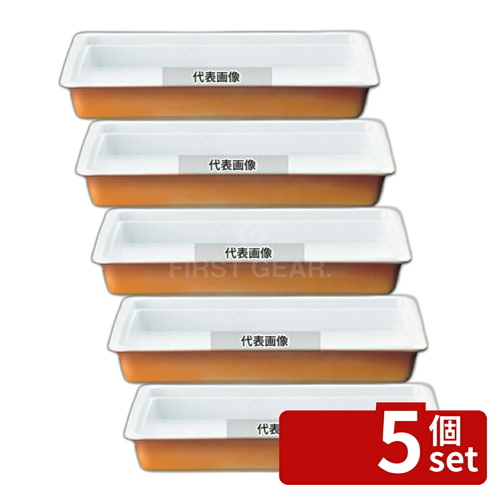 【5個セット】ROYALE(ロイヤル) ガストロノームパン No.625 1/1 H70mm カラー オーブンウェア 530×325mm No.8081600|ファーストFACTORY