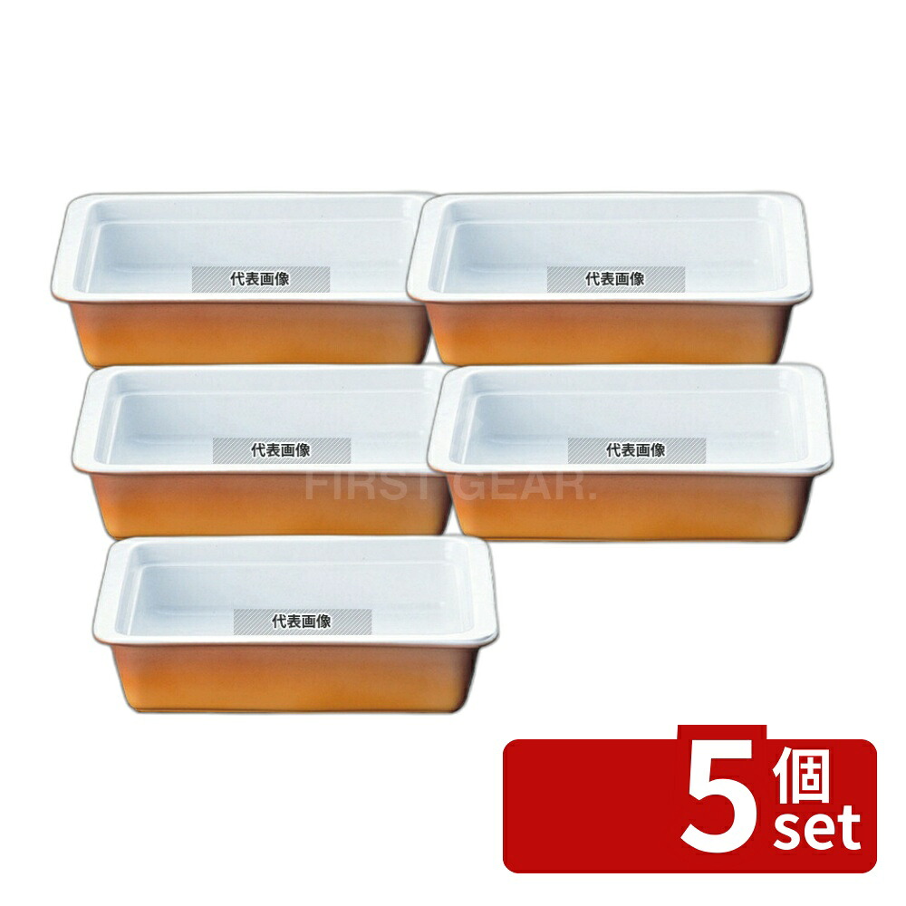 【5個セット】ROYALE(ロイヤル) ガストロノームパン No.625 1/2 H70mm カラー オーブンウェア 265×325mm No.8082000