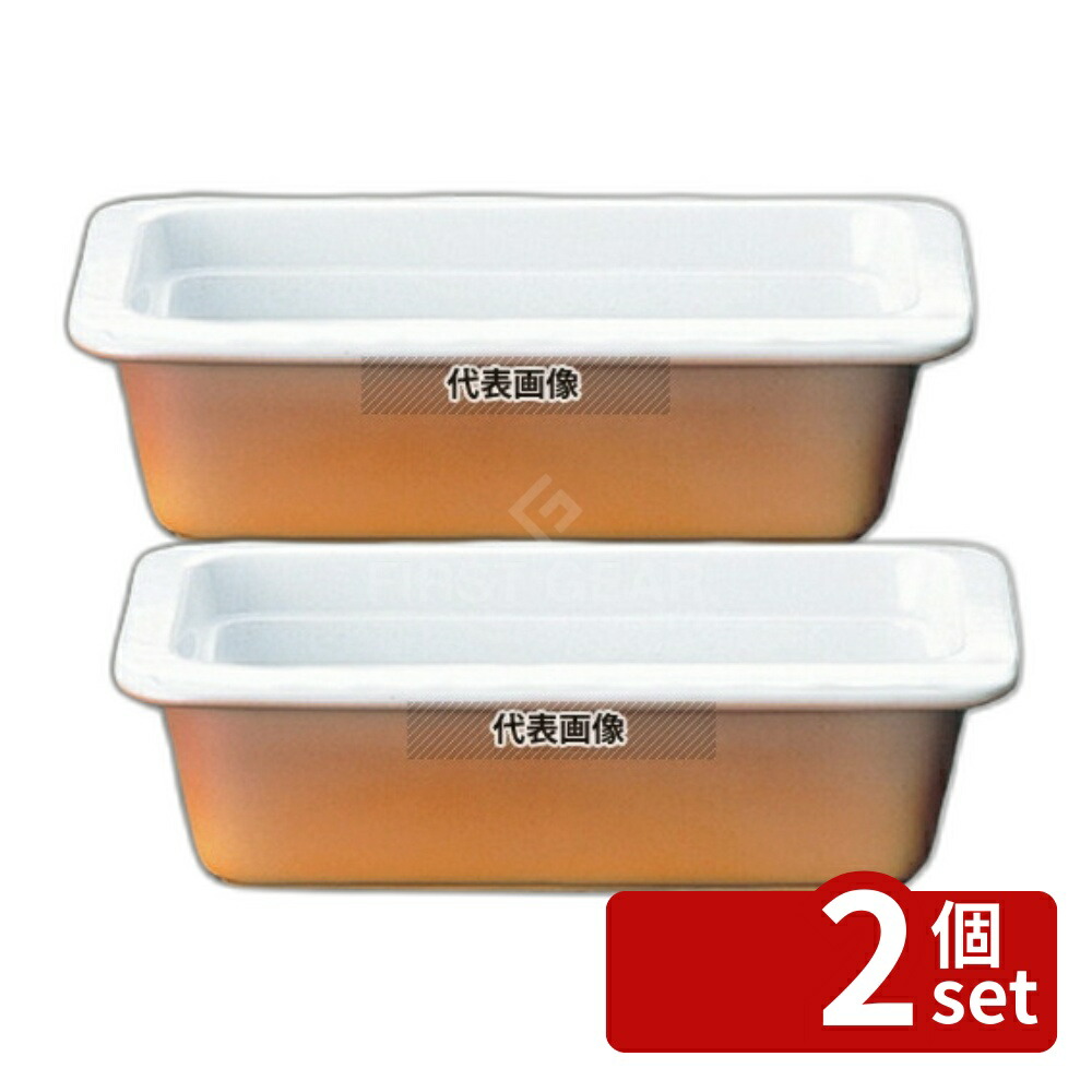 【2個セット】ROYALE(ロイヤル) ガストロノームパン No.625 1/4 H70mm カラー オーブンウェア 265×162mm No.8082400