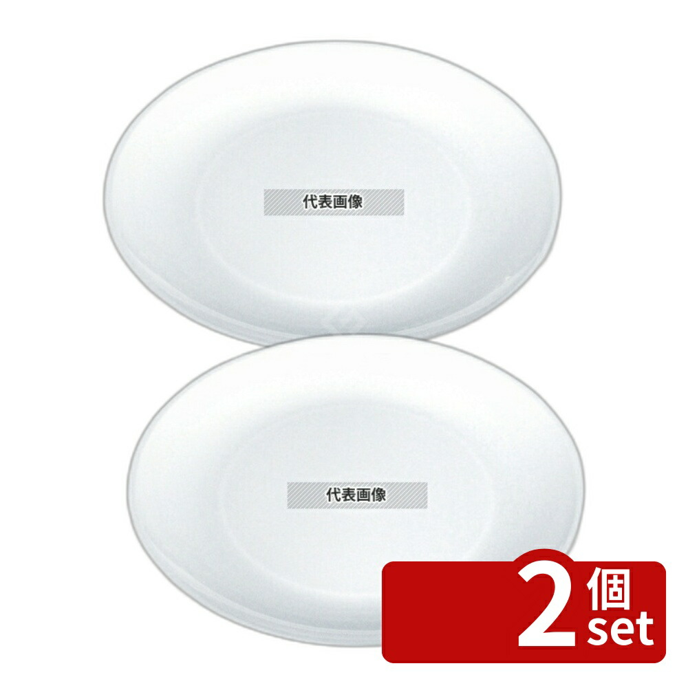 【2個セット】ニシキ プラ容器 丸皿 白 (10枚入) D-45 φ450×H32 厨房消耗品 No.8178300