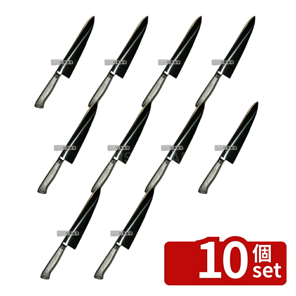【10個セット】EBM(江部松) E-pro PLUS 牛刀 27cm シルバー 全長:410 牛刀 No.8734300
