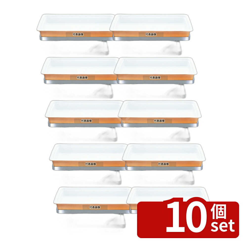 【10個セット】EBM(江部松) 18-8(ステンレス) バンケットスタンド 角 GN-1/1 510×295×H150 スタンド No.8743000|ファーストFACTORY