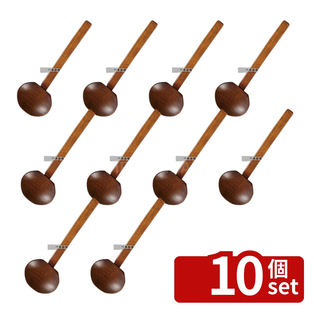 【10個セット】木製 ウルシお玉 (上物) 穴無 73×58×227 73×58×227 卓上鍋/焼物用品 No.7168600|ファーストFACTORY