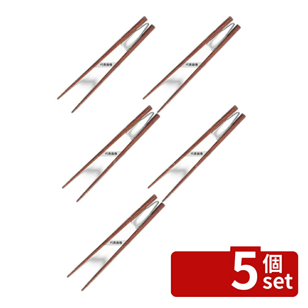 【5個セット】青芳 らくらくオ箸 スベリ止め付 (ピンセットタイプ) No.521 22.5cm 全長:225 No.7497201