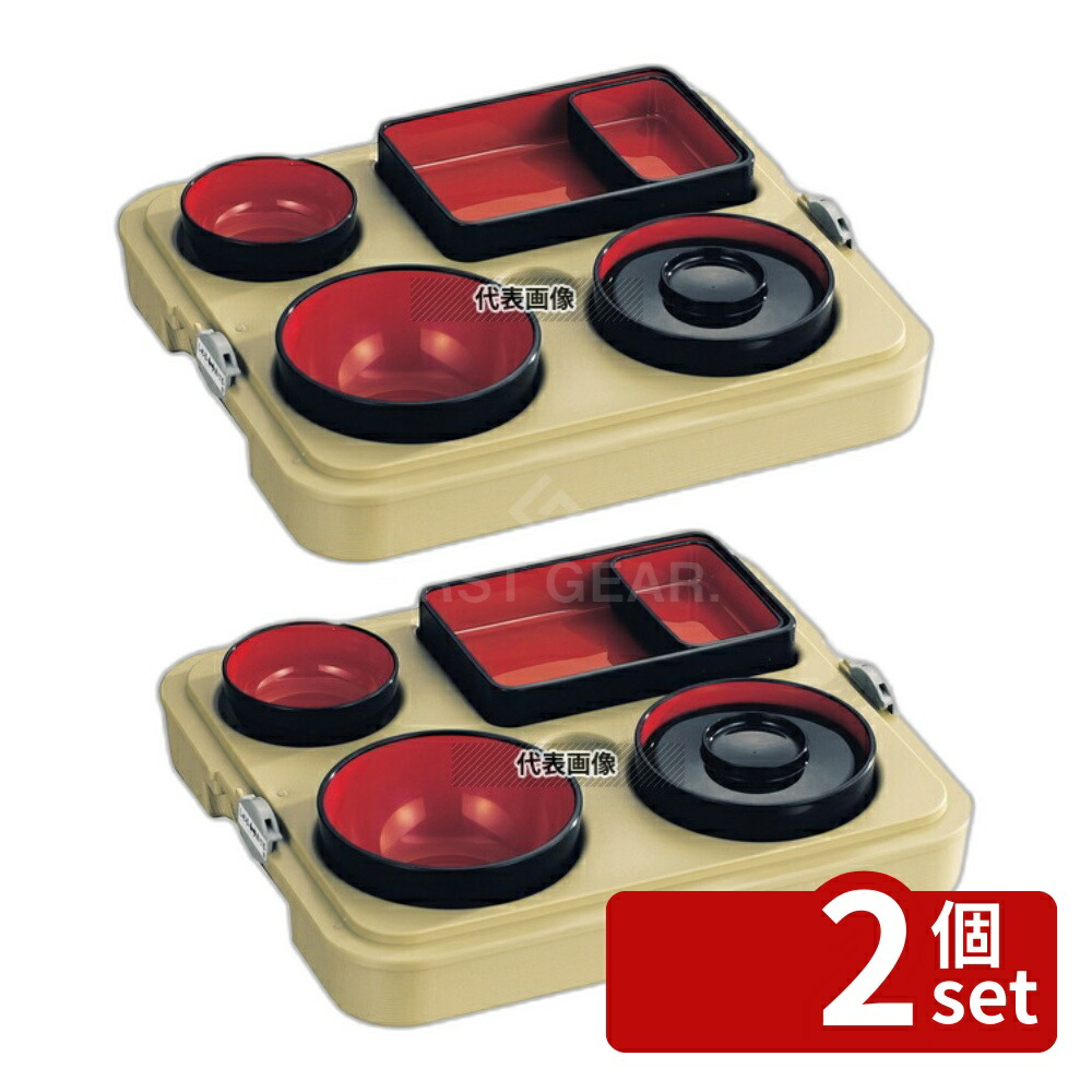 【2個セット】象印 配食用 保温容器 マゴコロ便 DA-SN10 ウスチャ 335×300×H90 福祉/養育用品 No.7888500