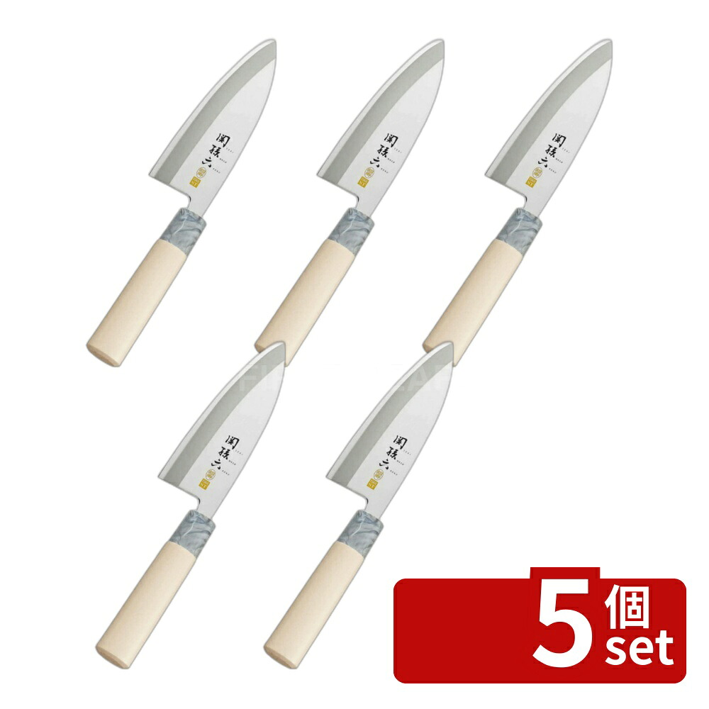 \レビュー特典有/【5個セット】関孫六 銀寿ST 出刃左用150mmAK5062 | 出刃包丁 ステンレス 左用 和包丁 魚 刺身包丁 左利き用 刃物 KAI 150mm 関孫六 高級 ステンレス製 切れ味 抜群 和風包丁 家庭用 刃付け 研ぎやすい 左利き 専用 天然木 伝統工法|ファーストFACTORY