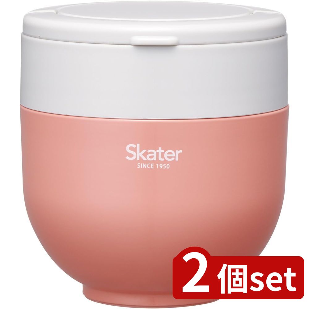 2個set スケーター 折りたたみH付ランチジャーTOR LDNO6AG | 保温 保冷 ランチジャー 弁当箱 ランチ お弁当 折りたたみ ハンドル付き 電子レンジ対応 コンパクト カフェ丼 ランチボックス 超軽量 通勤 通学 あったか 温かい 丼ぶり 抗菌 図面 どんぶり