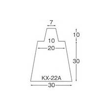 乾産業 親子目地棒 KX-22 A：30×40×7 両 L\u003d2M 入数：40個入 [法人限定]