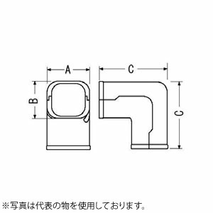 因幡電機産業 スリムコーナー立面90°SC アイボリー 販売入数：5個
