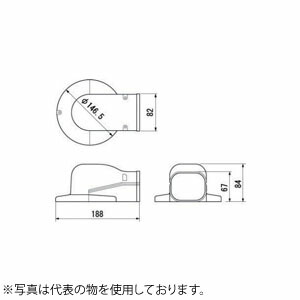 因幡電機産業 ウォールコーナーSWM アイボリー 販売入数：10個