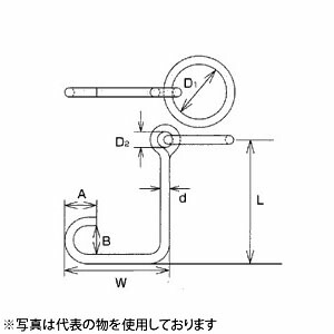 水本機械　ステンレス　係船環　ML型　品番：ML-25　1個価格　（SUS304）