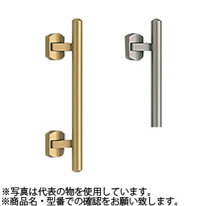 シロクマ(WB)　プッシュプルハンドル　甲丸丸棒　SPP-19　400mm　シルバー