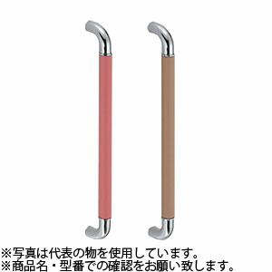 シロクマ(WB)　ドアー取手　革巻き取手　両面用　No-198　600mm　ベージュ・鏡面磨