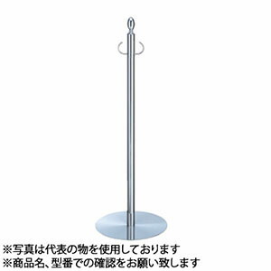 シロクマ(WB) フロアパーティションポール FPP-0101 φ32×885mm φ300 クローム/鏡面|ファーストFACTORY