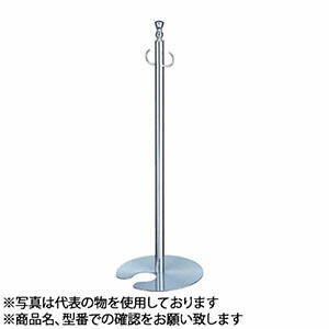 シロクマ(WB) フロアパーティションポール スタッキング FPP-0203 φ32×865mm φ300 クローム/鏡面|ファーストFACTORY