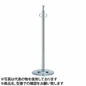 シロクマ(WB)　フロアパーティションポール　FPP-1304　φ32×910mm　φ300　クローム/鏡面