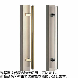 シロクマ(WB)　ドアー取手　L型カプセル取手　両面用　No-302L　400mm　金