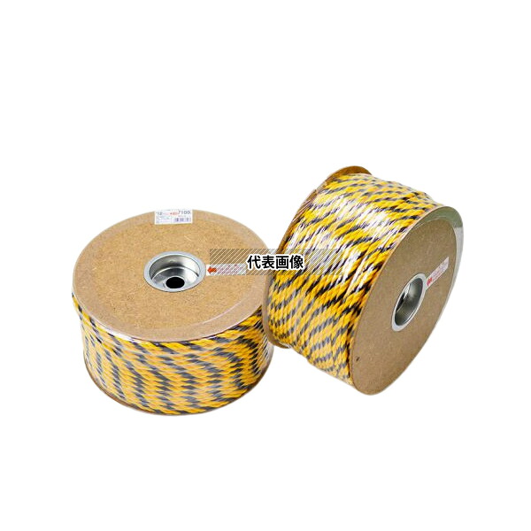 ユタカメイク RY-2 標識ロープドラム巻　12mm×100M ポリエチレン(PE標識) :YM4202D