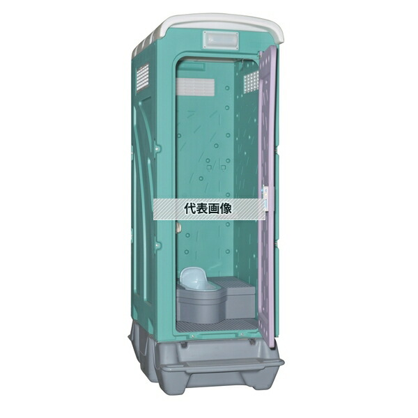 旭ハウス工業 仮設トイレAUトイレ ペダル式軽水洗便槽付 AUG-1J+BC37N 和式軽水洗 [法人限定][送料別途お見積り]