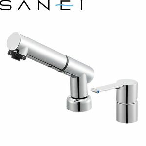 三栄水栓(SANEI) K37510JVZ-13 シングルスプレー混合栓(洗髪用)|洗面所用 COLUMN 節水水栓