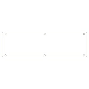 緑十字　実用標識　実　Z(白)　文字なし　サイズ　300x1200x0.7mm