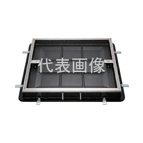 カネソウ カラー舗装用鉄蓋 MKCL-14-7585 ハンドル付 (1034530810) 桝内径寸法：750×750 タイル用 簡易密閉形 充填深さ40mm T-14 [時間指定不可]
