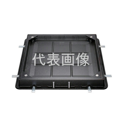 カネソウ カラー舗装用鉄蓋 MROM-2-6070 ハンドル付 (1034610700) 桝内径寸法：600×600 タイル用 密閉形 充填深さ40mm T-2 [時間指定不可]