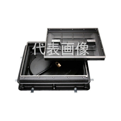 カネソウ カラー舗装用鉄蓋 MRKW-600 ハンドルなし (1064160702) 桝内径寸法：460×460 タイル用 密閉形 充填深さ40mm T-2 [時間指定不可]