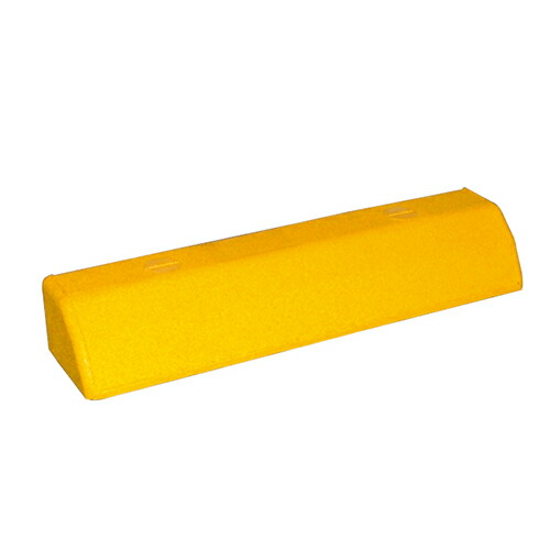 カネソウ 車止め TSP-G-5585Y(イエロー) (1048335587) 550(W)×85(H)×130(D) ゴムチップ製 高視認タイプ [時間指定不可]