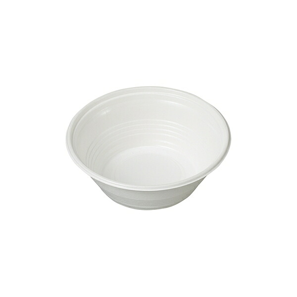 KPプラテック 丸容器本体 KMP丼180 No.54386 ホワイト 450個入 容量：約800g 電子レンジ対応 [法人限定]
