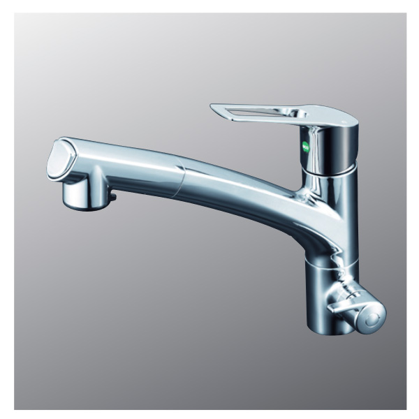 KVK（ケーブイケー）　KM5061NEC ビルトイン浄水器用シングルシャワー付混合栓（eレバー）