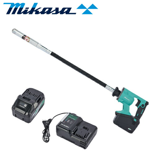 三笠産業　充電式バイブレーター　MUV-Fe32S EP エントリーパック(本体+充電器+バッテリ セット)　ホース長さ0.6mm