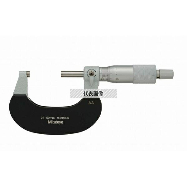 ミツトヨ(Mitutoyo) M320-50AA アナログ標準外側マイクロメータ 測定範囲:25~50mm (外部校正) 102-312|ファーストFACTORY