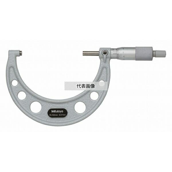 ミツトヨ(Mitutoyo) OM-100 アナログ標準外側マイクロメータ 測定範囲：75～100mm (外部校正) 103-140
