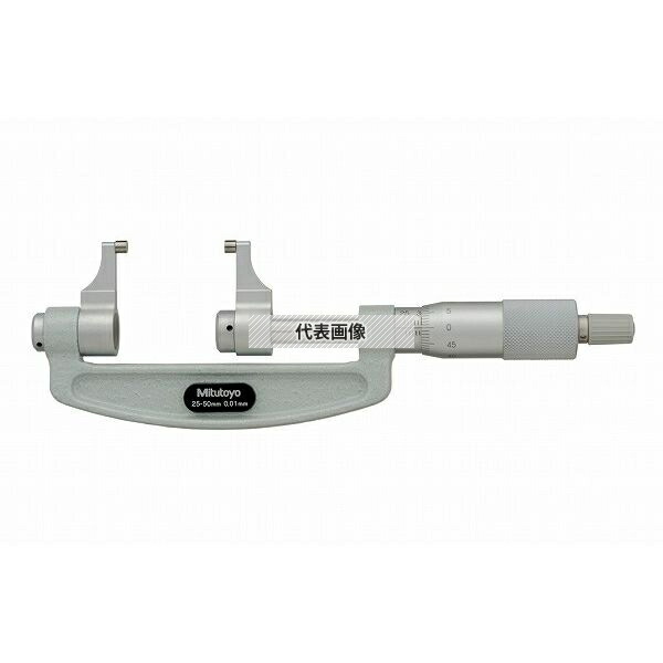 ミツトヨ(Mitutoyo) OMP-50 アナログキャリパー形外側マイクロメータ 測定範囲：25～50mm (外部校正) 143-102