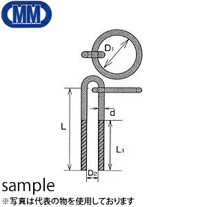 水本機械　ステンレス　係船環　MU型　品番：MU-22　1個価格　（SUS304）｜ファーストFACTORY 16,632円