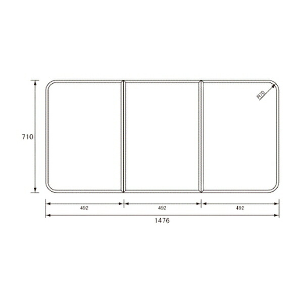 Panasonic(パナソニック)　GK91F04STC　組フタ（ファミーナ1616用）フック付
