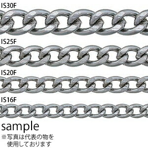 ニッサ 鉄 フリクションショートマンテルチェイン IS30F クローム 30m 『入数:1本』