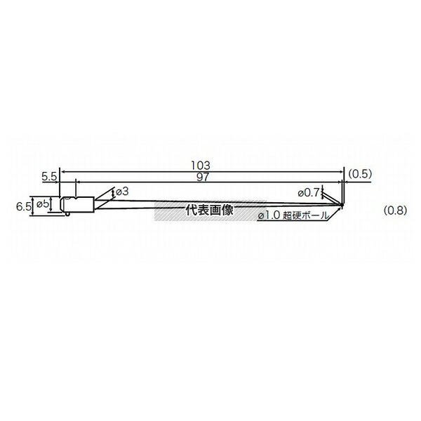 東京精密 EM46000-S301 RONDCOM用測定子(小穴) [EM46000-S301]｜ファーストFACTORY