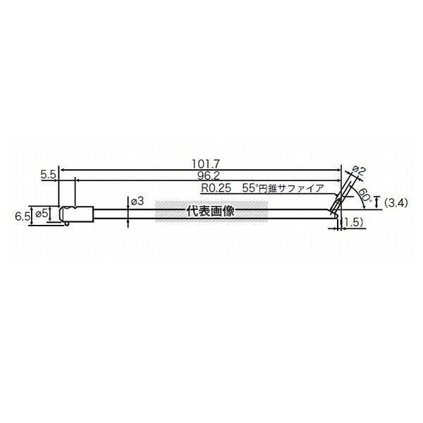 東京精密 EM46000-S305 RONDCOM用測定子(コーナー) [EM46000-S305]